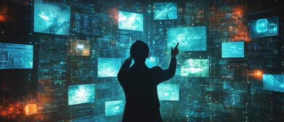 Poster - Cloud security for businesspersons accessing digital documents in virtual offices
