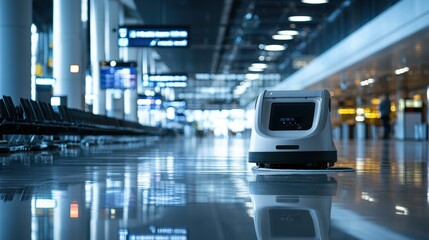 Poster - Revolutionizing airport cleaning automated robots for efficient mopping