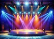 © PomPam - Empty Stage Lighting 3D Render, Spotlight, Stage Design