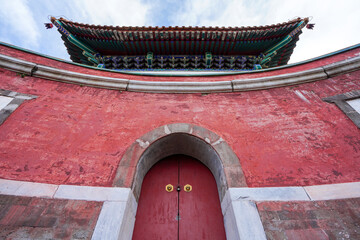 Wall Mural - Tibetan architecture in the Four Great Regions of Summer Palace in Beijing.