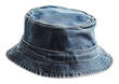 © Mr. Stocker - Denim bucket hat suitable for casual outings, cut out - stock png.