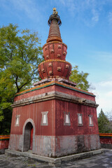 Tibetan architecture in the Four Great Regions of Summer Palace in Beijing.