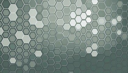 Poster - Hexagons pattern. Geometric abstract background with simple hexagonal elements