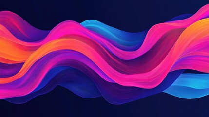 Poster - Abstract Flowing Water Shapes in Sleek Vector Design