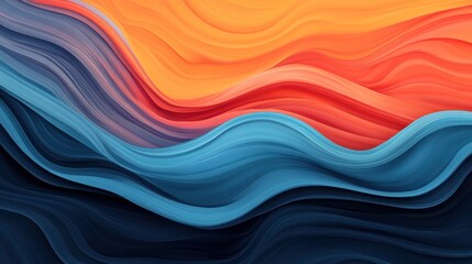 Poster - Dynamic Abstract Water Stream Composition