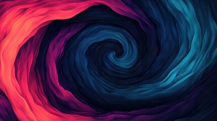 Poster - Dynamic Cosmic Swirl in Vibrant Colors