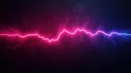 Aufkleber - Abstract Electric Lightning Burst with Vibrant Rays