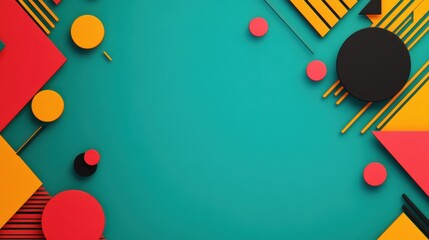 Poster - Vibrant Geometric Patterns for Minimalist Design