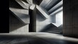 © beyond - Abstract Concrete Architecture Interior Design With Stairs
