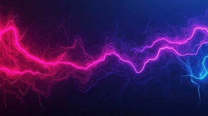 Poster - Abstract Lightning Effect with Dynamic Color Shapes