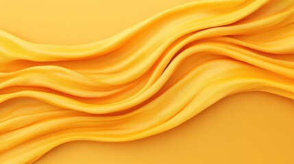 Poster - Dynamic Yellow Noodle Strands in Motion