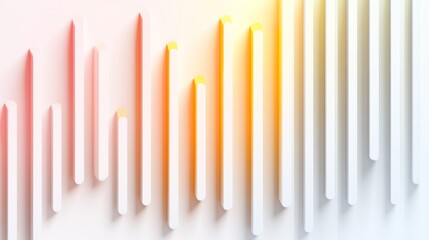 Poster - abstract colorful pattern with vertical lines and gradient effects