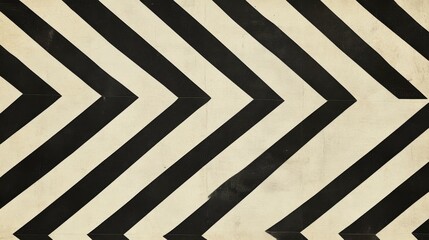 Aufkleber - Abstract Black and White Chevron Pattern on Light Background Surface