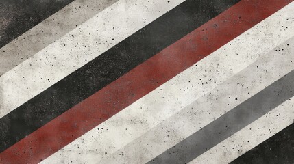 Poster - Textured Background with Stripes in Black, White, Gray, and Red