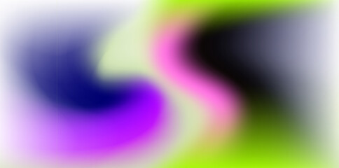 Poster - Vibrant abstract vector illustration with a swirling gradient blend of green and purple tones. The dynamic flow creates a sense of motion and energy, perfect for modern artistic designs.