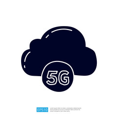 Poster - A simple graphic depicting a cloud symbol with a 