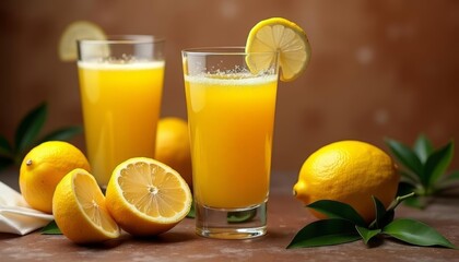 Poster -  Freshly squeezed citrus delight perfect for a sunny morning