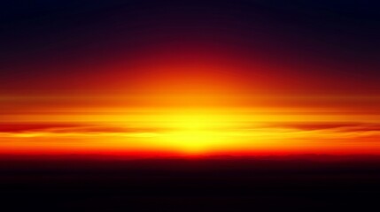 Poster - Vibrant Sunset Over Horizon with Rich Colors and Dramatic Sky