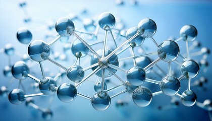 Abstract Molecular Structure.  Science, technology, and research concept.
