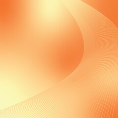 Poster - Blenden Blurry Orange Gradient Background with Curved Motion Lines 