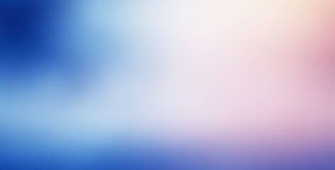 Poster - Blue Pink Soft Focus Gradient Background Ethereal Vintage Texture Minimalist Design