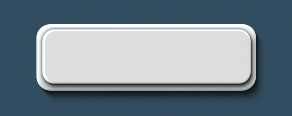 Aufkleber - minimalist white rectangular button with drop shadow modern design sleek edges graphic resource