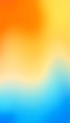 Poster - Abstract Orange Blue Gradient Background