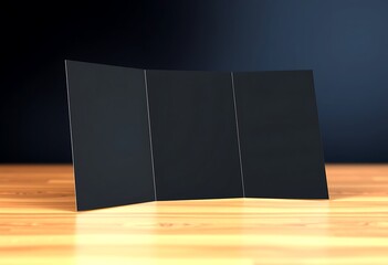 Poster - Trifold Brochure Mockup Blank