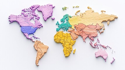 Poster - Modern educational context interactive global map visualization in geography