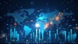 © TopMedia - Futuristic Global Map with Data Visualization and Technology Elements