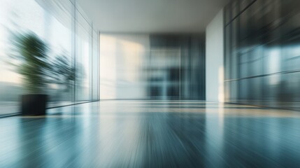 Poster - Abstract blurred office interior room