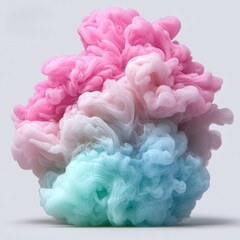 Poster - Abstract colorful ink swirling in water.