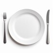 © Bboy - empty white dining plate isolated on white