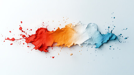 Poster - Dynamic paint splash art display creative studio digital artwork colorful environment artistic perspective modern aesthetic for visual inspiration