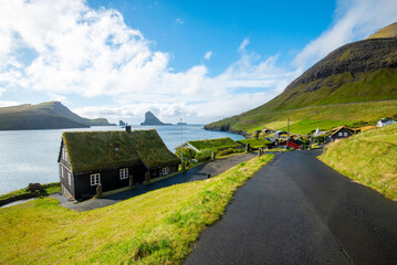 Wall Mural - Town of Bour - Faroe Islands