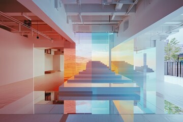 Poster - Exploring the interdimensional studio a shifting artistic space for creative expression in an urban environment