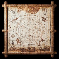 Exploring polynesian navigational techniques ocean mapping through stick charts of currents and winds