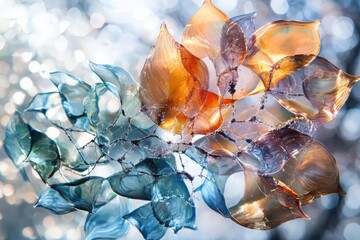 Poster - Exploring quantum botanical worlds plant cells as complex mechanical systems revealing internal structures in a transparent layered environment