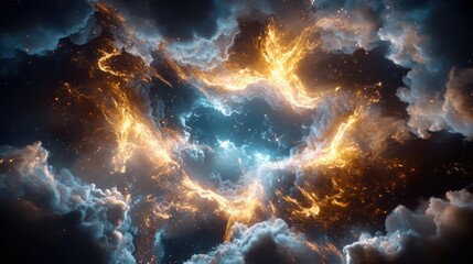 Poster - Exploring solar wind interactions with planetary magnetic fields scientific visualization of ethereal light layers in cosmic environments