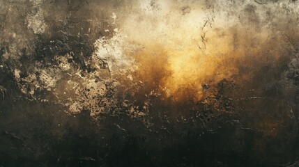 Poster - Abstract Dark Gold and Brown Textured Background