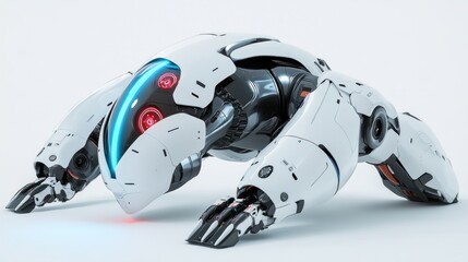Poster - Futuristic Robotic Quadruped Design In White And Black
