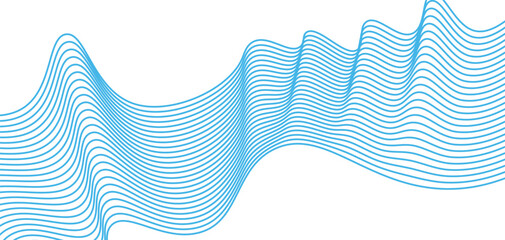 Poster - Futuristic abstract background flowing lines. Modern background minimalist graphic design element future style.