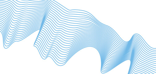 Poster - Futuristic abstract background flowing lines. Modern background minimalist graphic design element future style.