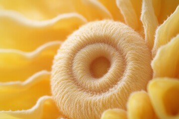 Poster - Fibonacci Day Sunflower Close-Up Natures Intricate Patterns and Vibrant Yellows for Earth Day and Thanksgiving