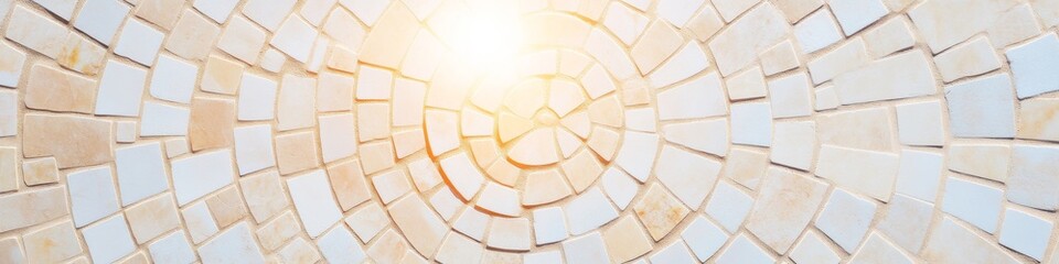 Poster - Golden Fibonacci Spiral Mosaic Harmonious Design for Fibonacci Day, New Year, and Thanksgiving