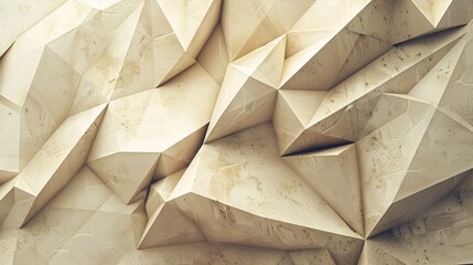 Geometric 3D Abstract White Polygon Background