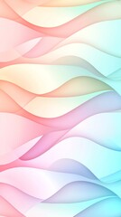 Poster - mesmerizing multicolored waves of elegant digital abstract art background with smooth flowing curves