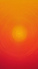 Poster - A mesmerizing abstract design featuring a hypnotic spiral of vibrant radial gradients transitioning from warm orange to fiery red and yellow tones