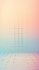 Poster - pastel gradient grid abstract minimal background elegant and modern digital 3d rendering with soft l