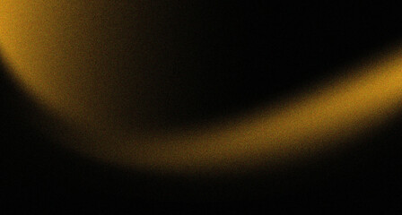 Wall Mural - Yellow grainy effect on black abstract background. Illustration.  Retro film texture
